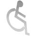 2pcs Wheelchair Disabled Toilet Sign Wheelchair Disabled Restroom Sign for Display