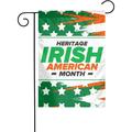 National Irish-American Heritage Month Flag 28 X40 Double Sided Garden Flags Decorative Banner For Outdoor Home Yard Lawn Holiday Party