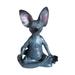 Njspdjh Yard Statues Outdoor And Garden Meditation Cat Resin Crafts Home Crafts Office Desktop Ornaments Suitable For All Scenes