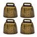 Farming Accessories 4pcs Metal Cattle Bells Sheep Bell Ornament Farming Accessories (Bronze)