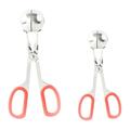 stainless steel clip 2pcs Stainless Steel Meat Ball Clip Convenient Meatball Clip Kitchen Meat Ball Clip for Home Restaurant (S Size Red + L Size Red)