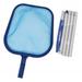 mdesiwst Pool Cleaning Net Pool Leaf Skimmer Net Cleaner Fine Mesh Skimming Pool Net with 5-Section Telescopic Pole Cleaning Swimming Pool Garden Pond Hot Tub Spa Pool Skimmer Net