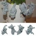 WMYBD Planter Pot Hanger Resin Hanging Dragon Statue Planter Hanger Dragon Sculpture Pot Huggers Dragon Figurines Garden Statues Garden Figures Decoration For Garden