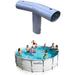 HNLLC T-Fitting for Metal Frame Round Pools (Oval) (14 FT)