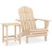 Patio Adirondack Chair with Table Solid Fir Wood