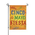 Cinco de Mayo Mexican Fiesta Garden Flag Polyester Flags 12.5 x 18 Inches Party Wedding Festival Birthday Home Decoration Patriotic Sports Events Parades