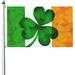 Happy St. Patrick s Day Garden Flag 3 x 5 Ft Double Sided Banner with Brass Grommets Funny Flags for Room Rustic Farmland Lawn House Festival Anniversary
