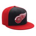 Men's Starter Black/Red Detroit Red Wings Logo Two-Tone Snapback Hat