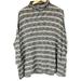 Anthropologie Sweaters | Anthropologie Postcard Flowy Batwing Striped Sweater | Color: Gray | Size: S