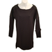 Athleta Dresses | Athleta Lbd Sheath Dress Ponte Black Size L / Xl Quilted Shoulders Moto Body Con | Color: Black | Size: L