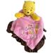 Disney Toys | Disney Winnie The Pooh Lovey Bear Cute & Cuddly Pink Brown Security Blanket | Color: Brown/Pink | Size: 14" X 14"