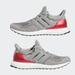 Adidas Shoes | Adidas Ultraboost 1.0 Dna Running Shoes Gray Scarlet Hr0062 Mens Size 8.5 Nwt | Color: Gray/White | Size: 8.5