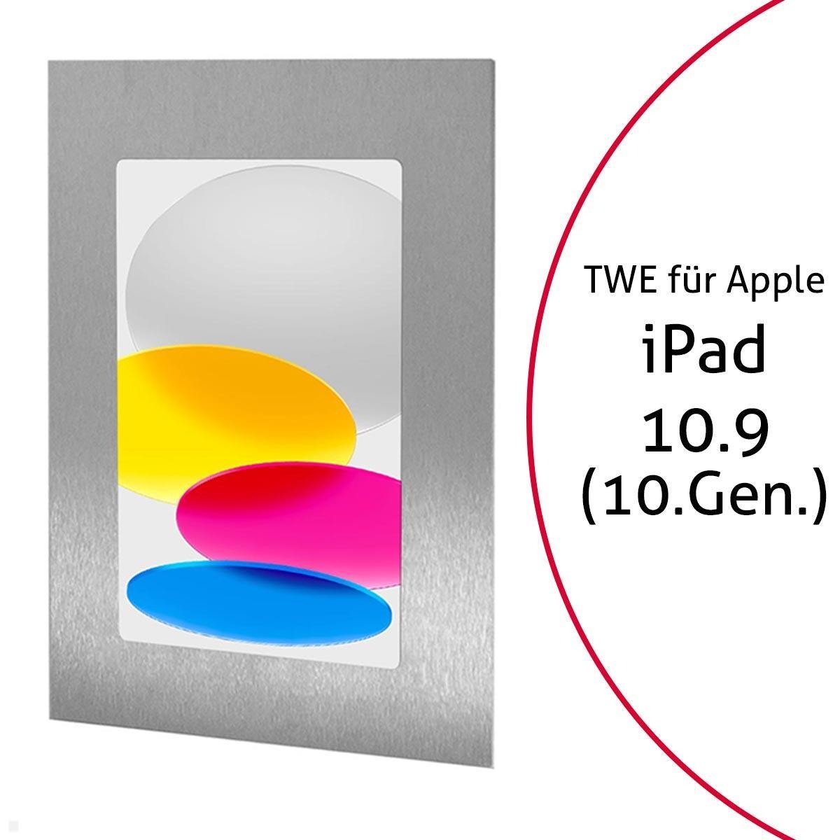TabLines TWE108E Tablet Wandeinbau für Apple iPad 10.9 (10. Gen.), Edelstahl Image