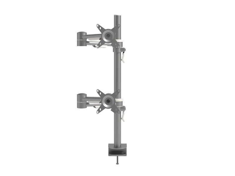 Dataflex Viewmate Monitorhalterung für 2 Monitore übereinander (52.682) silber Image