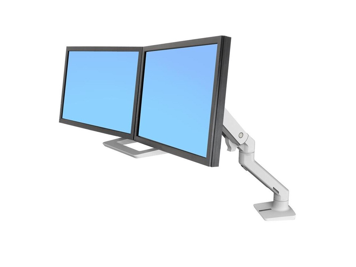 Ergotron HX Dual Monitorhalterung für USM Tisch, weiß (46-477-217) Image