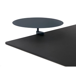 APTO Round Table Ablageboard 38cm Durchmesser mit Tischklemme, marineblau Image
