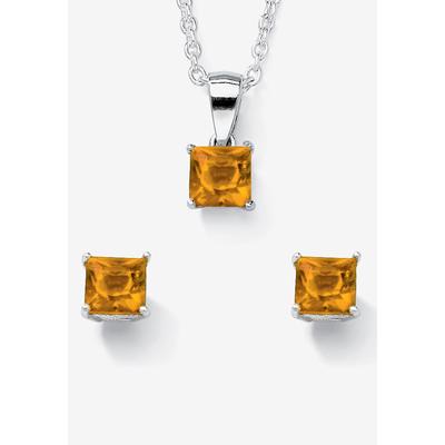 Women's Birthstone Jewelry Set In .925 Silver by PalmBeach Jewelry in November
