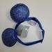 Disney Accessories | Disney Blue Sparkle Wishes Mickey Mouse Ears Adjustable Headband | Color: Blue | Size: Osg