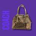 Coach Bags | Authentic Coach Signature Cora Peyton Domed Satchel (F24606) Tan And Gold | Color: Gold/Tan | Size: Os