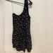American Eagle Outfitters Dresses | American Eagle Floral Shoulder Mini Dress | Color: Black/Yellow | Size: M