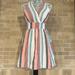 American Eagle Outfitters Dresses | American Eagle Halter Style Sundress Striped Size Medium | Color: Blue/Orange | Size: M