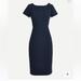 J. Crew Dresses | New Nwt J. Crew Daisy Matelasse Navy Blue Sheath Dress Size 2 | Color: Blue | Size: 2