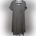 Lularoe Dresses | Lularoe Carly, Black & White Geo Size Xl, Nwot | Color: Black/White | Size: Xl