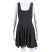 Free People Dresses | Free People Womens Polka Dot A Line Dress Black White Size Extra Small | Color: Black | Size: Xs