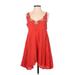 Entro Casual Dress - A-Line: Red Print Dresses - Women's Size Small