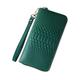 HotcoS Business Handbags Wallets Evening Bags Women's Money Clips Coin Purses Pouches Money Organisers Genuine Leather Card Cases (Color : Green)