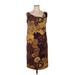 Dana Kay Casual Dress - Shift: Brown Dresses - Women's Size 14