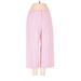 Lauren by Ralph Lauren Khaki Pant: Pink Stripes Bottoms - Women's Size 4