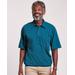 Blair Men's John Blair Short-Sleeve Banded-Bottom Polo - Blue - 3XL