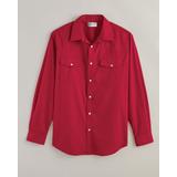 Blair Men's Haband Long-Sleeve Snap-Tastic Western Shirt - Red - M - M