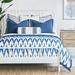 Eastern Accents Cocobay Cotton Duvet Cover Set Cotton in Blue/White | Queen Duvet Cover + 5 Additional Pieces | Wayfair 7MF-BDQ-489