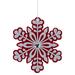 Northlight Seasonal No Pattern Holiday Shaped Ornament Plastic in Red | 10 H x 10 W x 0.1 D in | Wayfair NORTHLIGHT DF94830