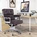 Latitude Run® Bothel Genuine Leather Task Chair Aluminum/Upholstered in Gray/Black | Wayfair 9467ED0C299D4685A208783E4130E517