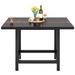 Ebern Designs Dosapati 39" Iron Dining Table Wood/Metal in Black | 29 H x 39 W x 39 D in | Wayfair E05E009629604930A8143F0FE3374A6B