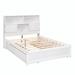 Winston Porter Otila Solid Wood+MDF Bed Wood in Brown/White | 48.2 H x 55 W x 84.8 D in | Wayfair 14F211421B47419482DEA7DB29C248D4