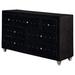 Rosdorf Park Haowen 7 Drawer Double Dresser Wood in Black | 37.75 H x 60.75 W x 20 D in | Wayfair 0069C91120324D01AAA3CCC0141FDC63