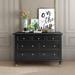 House of Hampton® Jhovany Solid Wood Accent Chest in Black/Brown | 31.5 H x 49.21 W x 16.73 D in | Wayfair 25C4A46D5BDF45FE92CD7628ABB39DE9