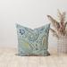 Charlton Home® Daycen Paisley Polyester Indoor/Outdoor Pillow Cover Polyester in Blue/Green/White | 15 H x 15 W in | Wayfair