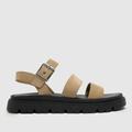 schuh tina chunky suede sandals in taupe