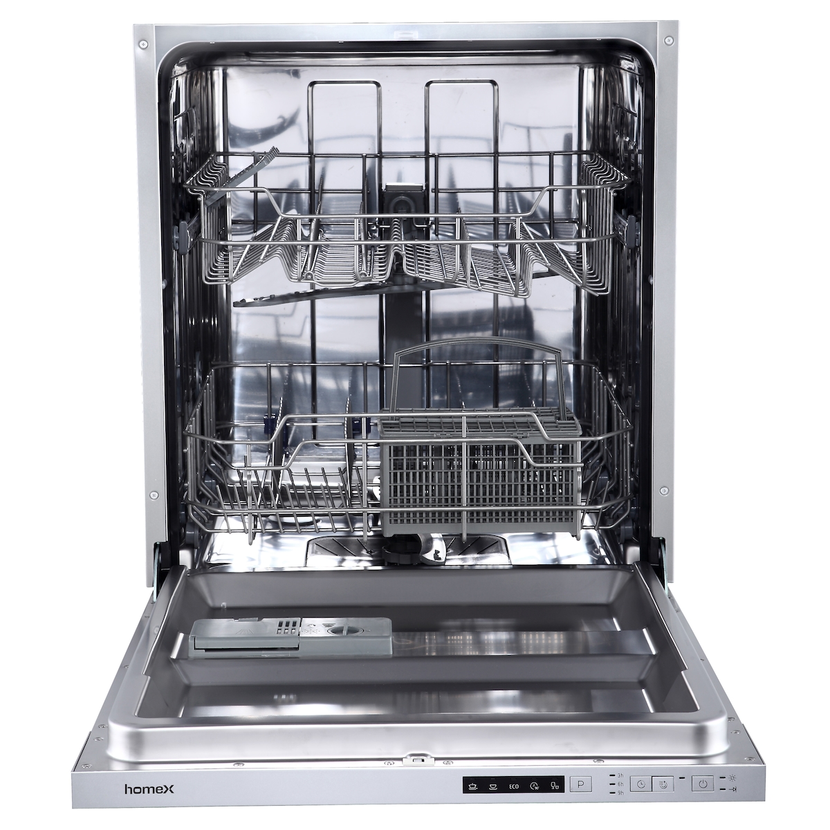 homeX GSEV6014AE Geschirrspüler vollintegriert | Einbauspülmaschine | 60 cm | 14 Gedecke | 5 Programme | Aquastop Image