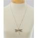 Appleseeds Women's Mixed-Metal Dragonfly Necklace - Multi