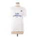 Nike Active T-Shirt: White Graphic Activewear - Women's Size Medium