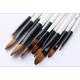 Set of 12 flat paint brushes,artist brushes,soft paint brushes