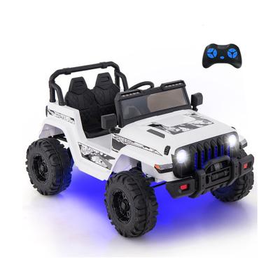 Costway 12V Kids Ride-on Jeep Car with 2.4 G Remote Control-White