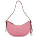 Flower Pink Leather Luna Shoulder Bag