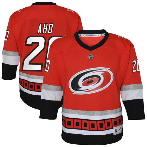 Carolina Hurricanes Replica 25-jähriges Jubiläum Fanatics Branded Breakaway Ausweichtrikot - Rot - Sebastian Aho - Jugendliche